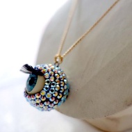 TIMBEE LO 施華洛水晶眼珠頸鍊鍍真金銅質項鍊Swarovski Crystal