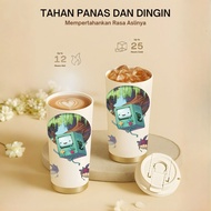 Tumbler BMO Adventure Time Cartoon | 500ml SUS 304 | 100% Leak-Proof | Heat & Cold Resistant 12 Hour