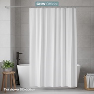 MUST HAVE SWITZERLAND BJRSN White Bathroom Shower Curtain 180x200 White Shower Curtain, BJ1288