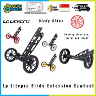 Lp Litepro Extension Rod Easy Wheel Push Wheels Aluminum Alloy Bike Easywheels For Birdy Bicycle Non-Extendable