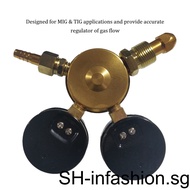 Oxygen Pressure Reducer Brass Dual Gauge Guage Welding Pressure Gas Cutting Tools Meter Regulator Reducing
