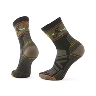 SMARTWOOL Hike Light Cushion Soaring Print Mid Crew - Charcoal