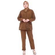 Tamam.Storee Women's Civil Servant Uniform Dark Khaki Women's Civil Servant Suit Women's Civil Serva