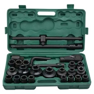 MKR HIGH QUALITY 26PCS HEAVY DUTY CR-MO 1" & 3/4" DRIVE IMPACT SOCKET WRENCH BOX SOCKET SET 6 POINT 