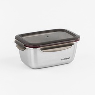 CUITISAN Flora Rect No 6 - 980ml MICROWAVE SAFE stainless steel container( Exclusive Distributor )