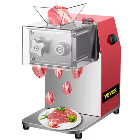 SucceBuy 250kg/H Commercial Electric Meat Slicer Grinder Vegetable Cutter Shred Machine 850W Home Au