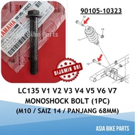 Yamaha Original LC135 V1 V2 V3 V4 V5 V6 V7 Shock Absorber Bolt Monoshock Saiz 14 - 90105-10323