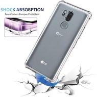 For LG G7 G7+ ThinQ G710EM G710 PM G710VMP Slim Crystal Clear Soft Silicone Jelly Case with Four Reinforced Corners Transparent Cover