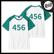 【Ready Stock 🇲🇾】Squid Game T-shirt 456 333 388 246 120 007 149 390 222 Figure Cosplay CostumeTop Uni