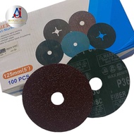 10 pcs-Fiber disc 5 Inch/Amplas bulat gerinda