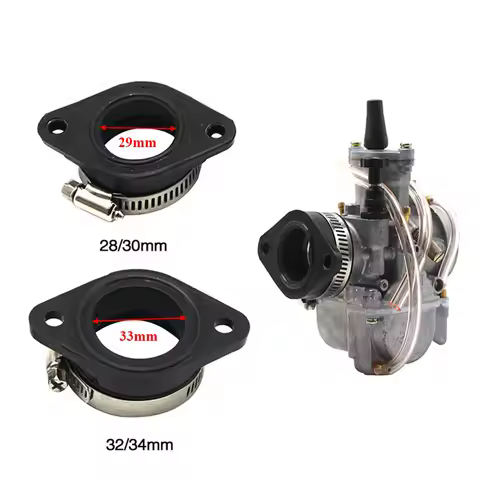 Motorcycle Carburetor Adapter Inlet Intake Pipe Rubber Mat For Honda Cg 125 Peugeot Speedfight Ax100