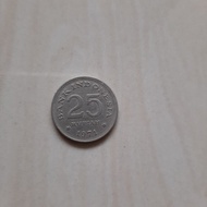 uang lama kolektor koin Indonesia 25 rupiah thn 1971