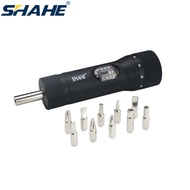 #WoW HHG# SHAHE 1/4" Adjustable Torque Screwdriver 10-70 In-lbs Torque Wrench with 10 Pieces Bits Se