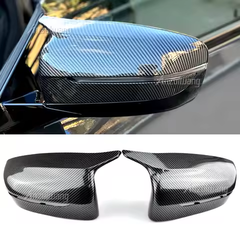 Carbon Fiber Exterior Side Rearview Mirror Cover Trim For BMW 4 5 7 8-Series G20 G21 G28 G11 G12 G14