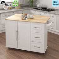 New Modern Design Three Tier Wooden Kitchen Island Bar Table Almari Dapur Dining Table Kitchen Islan
