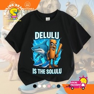 [Tung Tung Tung Sahur & Tralalero Tralala] Kids Short Sleeve T Shirt Baju Budak Lelaki Unisex Cotton