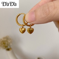 saudi gold 18k pawnable legit gold earrings love not fade - suitable for kids and women