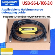 Suitable for Huichuan Servo Testing Cable IS620P/SV660N/630P Communication Download USB-S6-L-T00-3.0