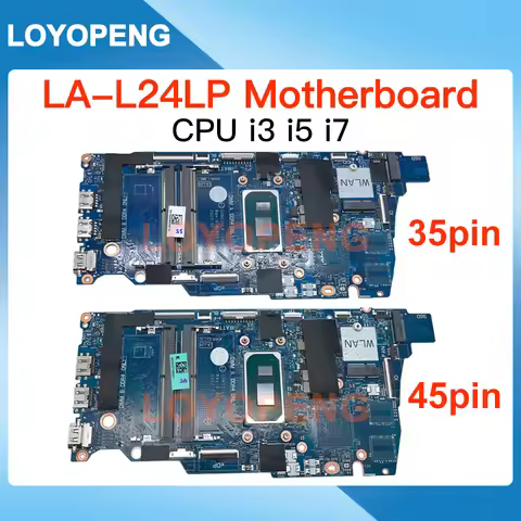 LA-L24LP Motherboard CPU i3 i5 i7 For Dell Inspiron 15 3511 Vostro 15 3520 logic board DDR4 11th Gen