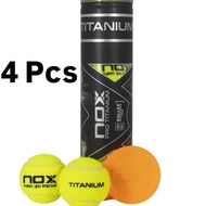 PADEL BALLS NOX PRO TITANIUM BALLS (4 PCS) ORIGINAL AND MOST TRUSTED PADEL BALLS/