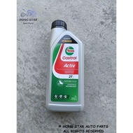 ORIGINAL CASTROL ACTIV 2T 4T 20W-40 SLIVER MINYAK HITAM 1LITER 1L MOTOR MOTORCYCLE MOTORSIKAL