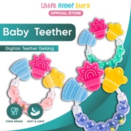 LITTLE ANGEL Baby Teether Bracelet Toy Color Baby Teether Mpasi Rattle Rattle Handheld Pacifier Baby