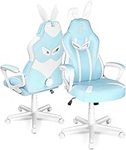 JOYFLY Gaming Chair, Computer Gaming Chair for Teens Girls Gamer Chair for Adults Ergonomic Kawaii PC Office Chair with Lumbar Support（Light-Blue）