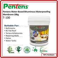 PENTENS T-100 Water-Based Bituminous Waterproofing Membrane 20kg
