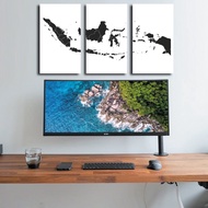 Wall decoration room cafe puzzle Aesthetic Map of Indonesia Wall Decot Display