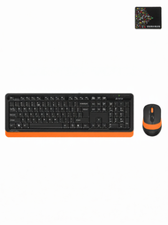 A4Tech | Wireless Thin Keyboard and Mouse Set for Notebook and Desktop USB Office Home Gaming