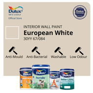 Dulux Wall/Door/Wood Paint (Anti-mould Washable Low-odour) - European White (30YY 67/084) (Ambiance All/Pentalite/Wash &amp; Wear/Better Living) (Anti-bacterial Long lasting)