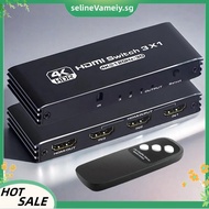 -Compatible  Switch Supporting 4K/120Hz, 1080P/240Hz 3D, HDR with IR Remote Control for , , TV, DVD