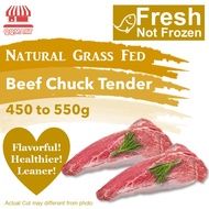 QQMart Australia Natural Grass Fed Beef Chuck Tender (Fresh Beef Not Frozen Beef)