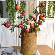 Barley Flower Basket Straw Ornaments Portable Basket Dried Flower Flower Pot Woven Wheat Ear Flower 