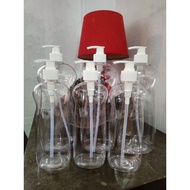 500ml Clear Plastic Bottle with Pump | Alcohol Dishwashing Dispenser