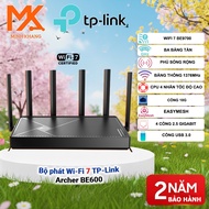 TP-Link Archer BE600 WiFi 7 BE9700 Tri-Band Router 9700Mbps 2.5G Port Strong Coverage