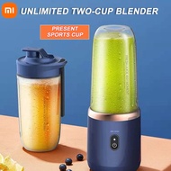 Xiaomi 6 Blades Juicer Cup USB Smoothie Blender Cup Charging Fruit Squeezer Food Mixer Ice Crusher Portable Wireless Juicers