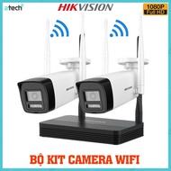 Bộ Kit Camera Wifi Hikvision 4 Kênh Full HD 1080P Đầy Đủ Phụ Kiện Lắp Đặt