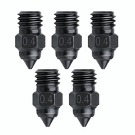 5 unit Nozel Keluli Keras 0.4mm CR6 SE Serasi dengan Creality Ender 3 S1 Sprite Extruder Pro /Ender3