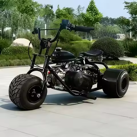 Three-Wheeled Karting Adult-Child Drift Racing Drift-Off Gas-Powered Three-Wheeler Karting Fuel Beac