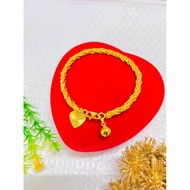 EMAS BANGKOK GELANG EKOR KUCING LEBAR 0.4CM