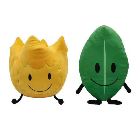 Leafy Plush Battle for Dream Island, Soft Battle for Dream Island Leafy and Firey Plush Stuffed Anim