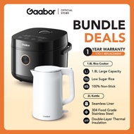 Gaabor Homepro Bundle Sales 5L Touch Screen Rice Cooker RC18T-Online Version + 2L Kettle Smart Tempe