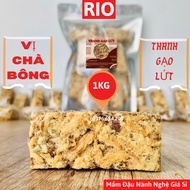 Rio Cotton Scrub Brown Rice Bar 1Kg, 500g Bag, Granola Cereals mix Nutritional Seeds, Diet, Eatclean, Support Weight Loss.