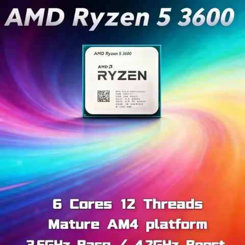 AMD R5 3600 Ryzen 5 3600 6C 12T 3.6GHz AM4 Unlocked Gaming Desktop CPU Tray No Original Box