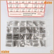 ELAINE 300PCS/box Compression Spring Assortment Kit, with 23 Sizes 304 Stainless Steel Small Springs