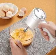 日本暢銷 - 無線手提攪拌機 手提打蛋器 無線電動防水2合一手持攪拌機 打蛋器 - 白色