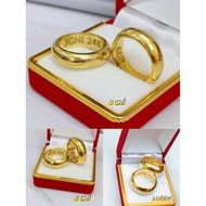 Round stitched gold copper ring 24 (3c, 5c, 1L) 9999