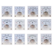 JN 91C4 Ammeter DC Analog Current Meter Panel Mechanical Pointer Type 1 2 3 5 1