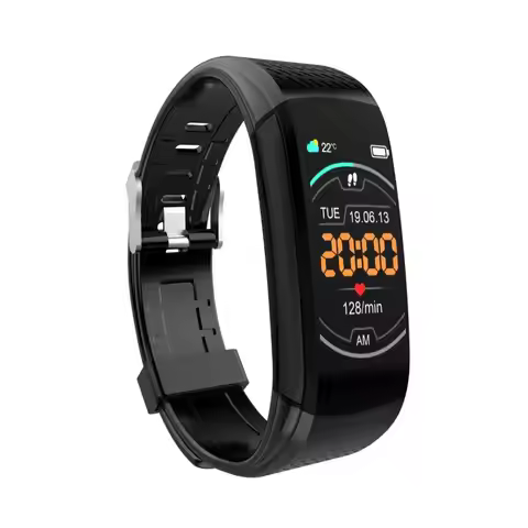 C8 Smart Bracelet 1.08inch Touch Screen Blood Pressure Heart Rate Blood Oxygen Sedentary Waterproof 